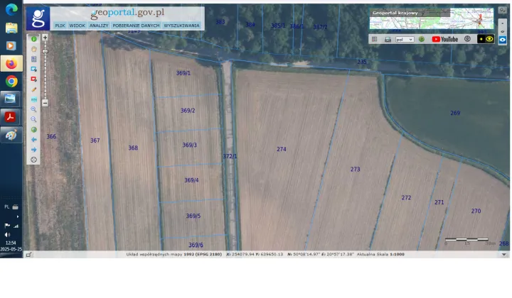 Działka rolna Sieradza