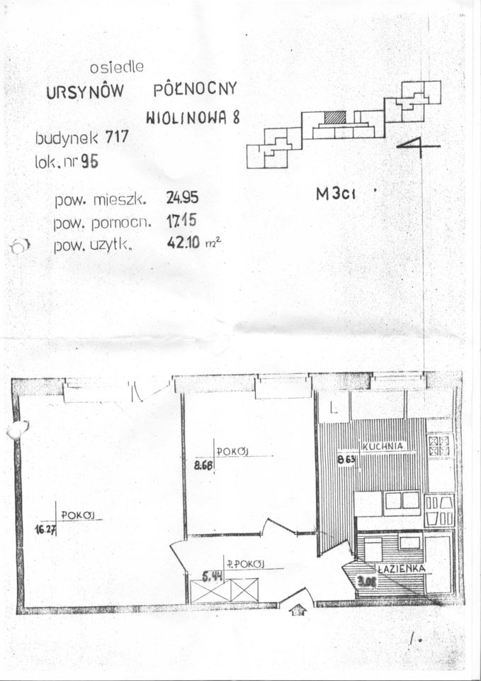 Mieszkanie 2-pokojowe Warszawa Ursynów, ul. Wiolinowa. Zdjęcie 9