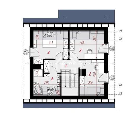 dom wolnostojący, 5 pokoi Kłaj. Zdjęcie 21