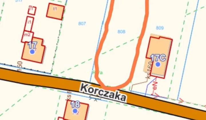 Działka budowlana Psary