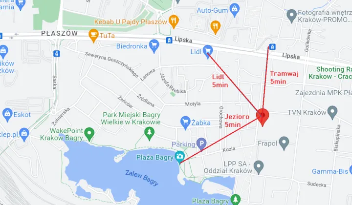 Mieszkanie 3-pokojowe Kraków Płaszów, ul. Mierzeja Wiślana