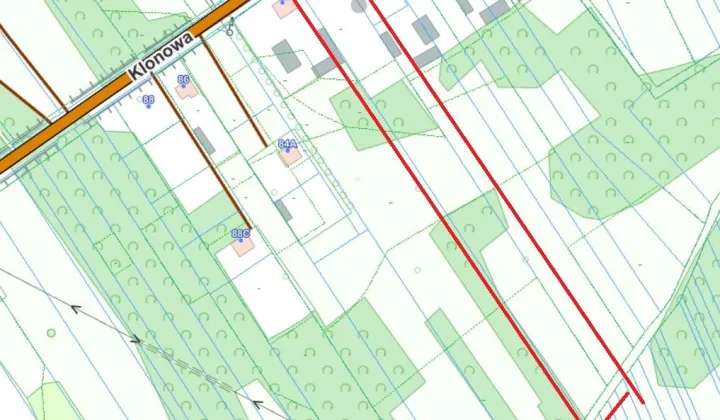 Działka rolno-budowlana Turzyn, ul. Klonowa