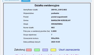 Działka rolna Kroszówka