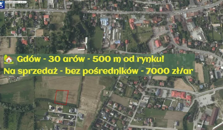 Działka rolna Gdów, Stawowa