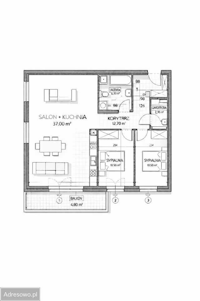 Mieszkanie 3-pokojowe Bolesławiec, ul. Staroszkolna. Zdjęcie 10