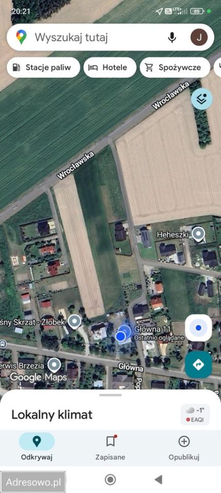 Działka budowlana Brzezia Łąka, ul. Chmielna. Zdjęcie 2