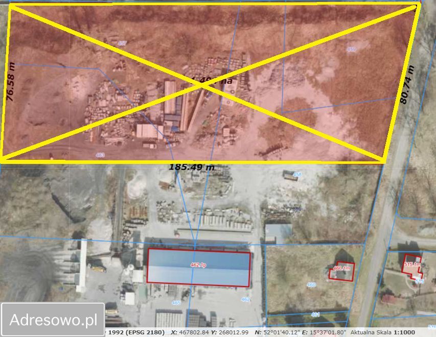 Działka inwestycyjna Cigacice. Zdjęcie 2