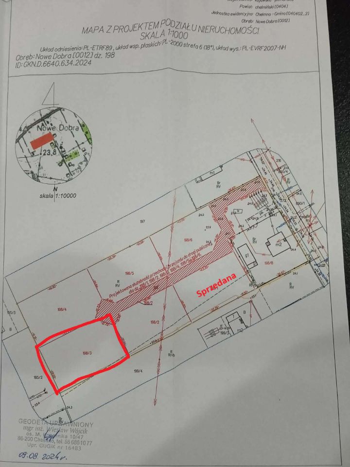 Działka budowlana Nowe Dobra. Zdjęcie 1