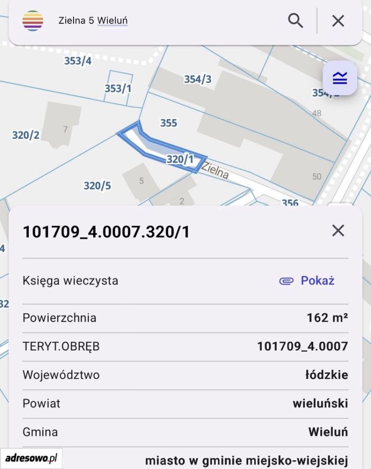Działka budowlana Wieluń, ul. Zielna. Zdjęcie 4