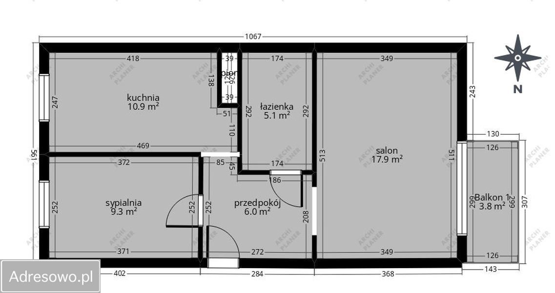 Mieszkanie 2-pokojowe Olsztyn Śródmieście, ul. Michała Lengowskiego. Zdjęcie 18