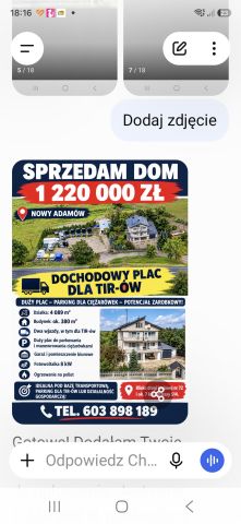 dom wolnostojący, 8 pokoi Nowy Adamów, Brak. Zdjęcie 1