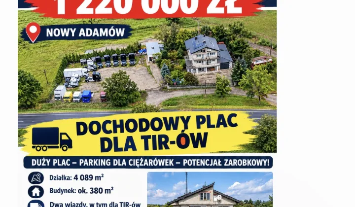 dom wolnostojący, 8 pokoi Nowy Adamów, Brak