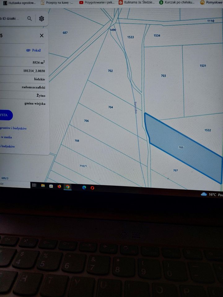 Działka rolna Pławidła. Zdjęcie 2