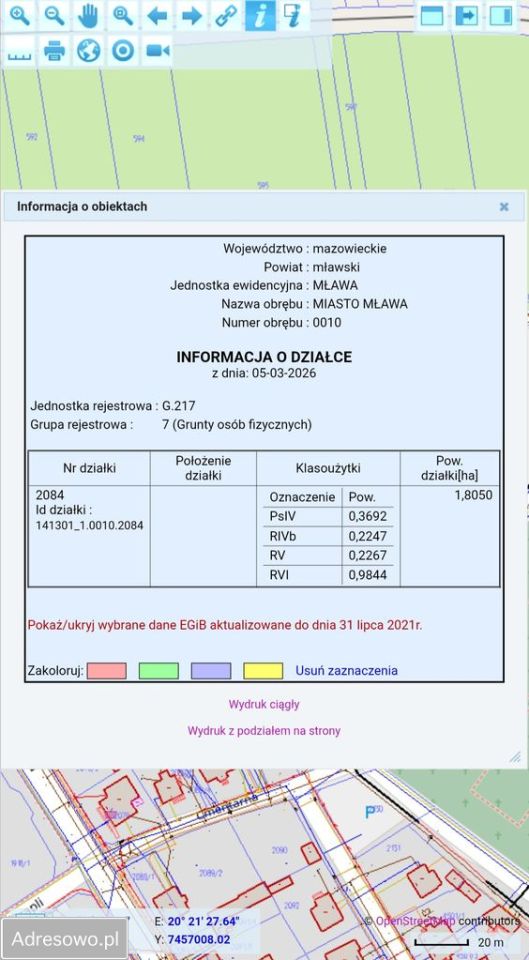 Działka inwestycyjna Mława, ul. Cmentarna. Zdjęcie 2