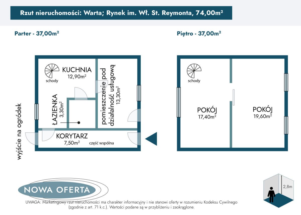 Mieszkanie 3-pokojowe Warta. Zdjęcie 19