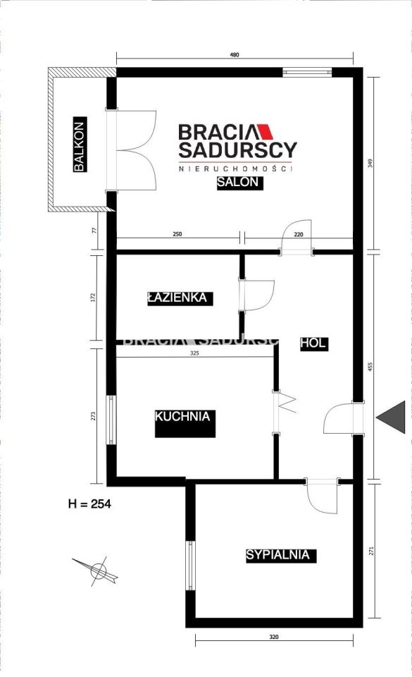 Mieszkanie 2-pokojowe Kraków Prądnik Biały, ul. abp. Zygmunta Szczęsnego Felińskiego. Zdjęcie 3