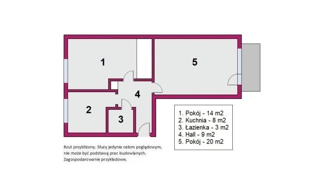 Mieszkanie 2-pokojowe Łódź Bałuty, ul. Pasterska. Zdjęcie 16