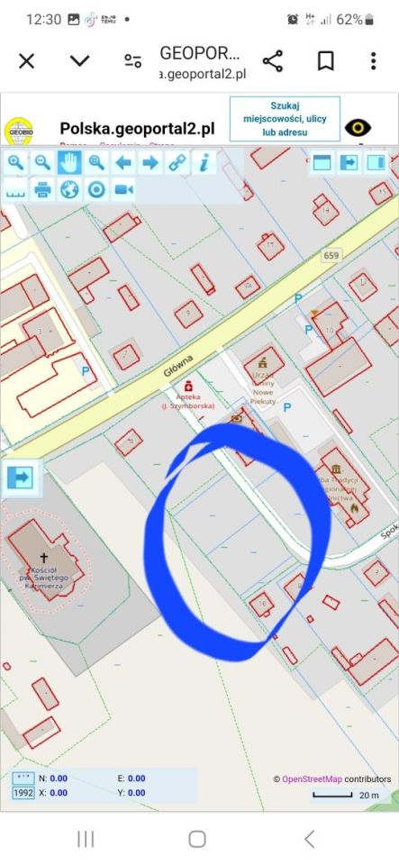 Działka budowlana Nowe Piekuty