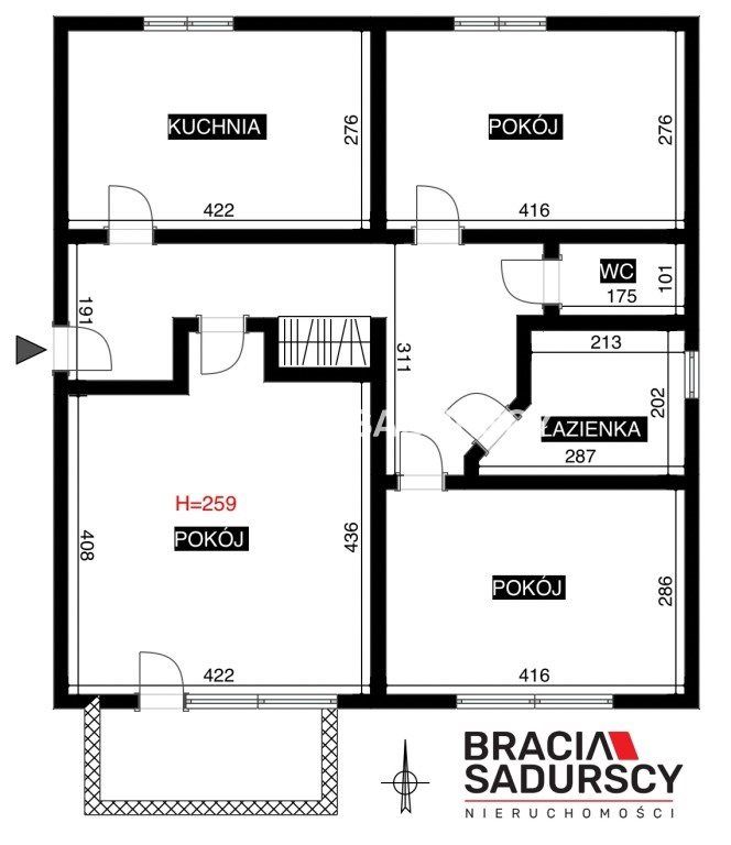 Mieszkanie 3-pokojowe Kraków Prądnik Czerwony, ul. Jezuitów. Zdjęcie 20