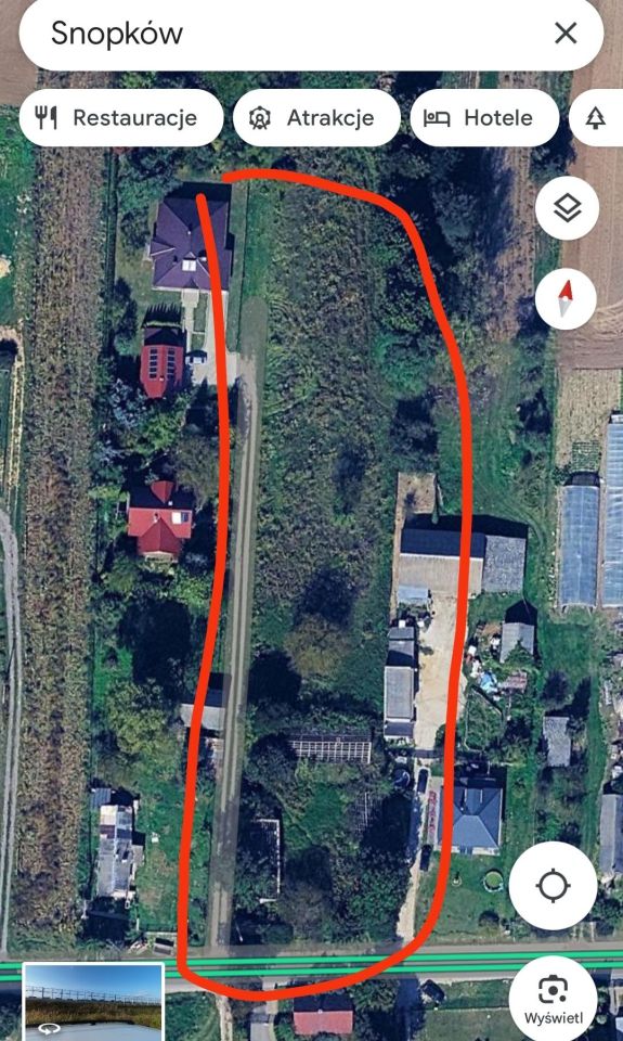 Działka rolno-budowlana Snopków