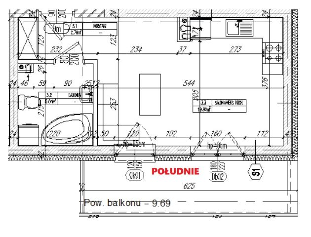 Mieszkanie 2-pokojowe Lublin Ponikwoda. Zdjęcie 5