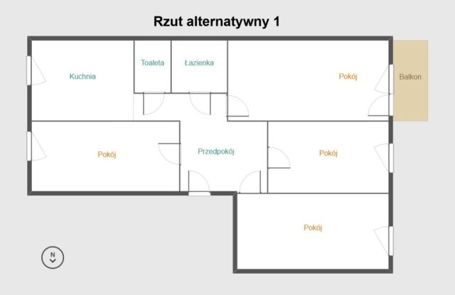 Mieszkanie 3-pokojowe Rzeszów, ul. Kujawska. Zdjęcie 10