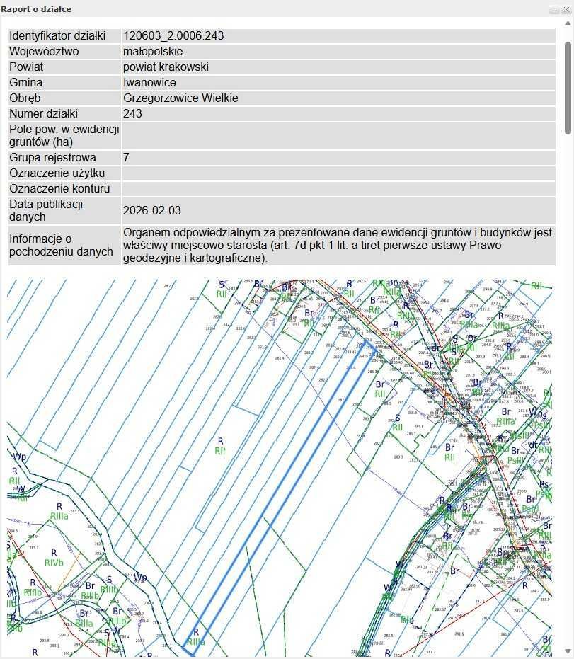 Działka rolno-budowlana Grzegorzowice Wielkie. Zdjęcie 6