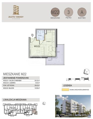 Mieszkanie 1-pokojowe Staszów, ul. gen. Mariana Langiewicza. Zdjęcie 4