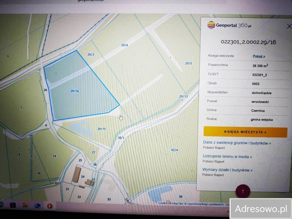 Działka rolna Chrząstawa Wielka. Zdjęcie 2