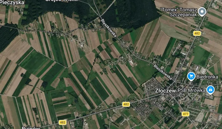 Działka budowlana Złoczew Kolonia Pierwsza, -