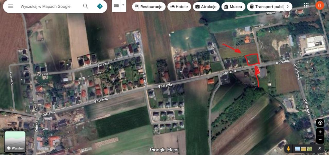 Działka budowlana Masłowo, ul. Bociania. Zdjęcie 4