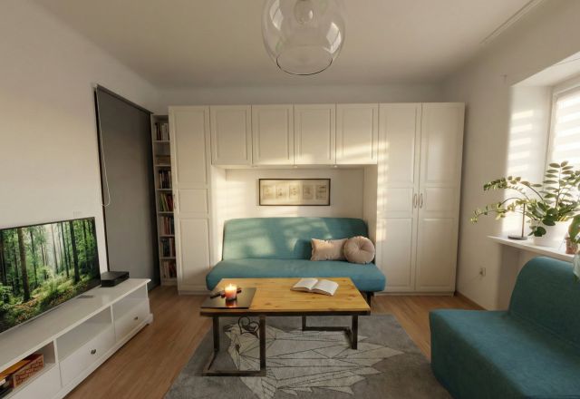 Mieszkanie 1-pokojowe Warszawa Mokotów, ul. Asfaltowa. Zdjęcie 1