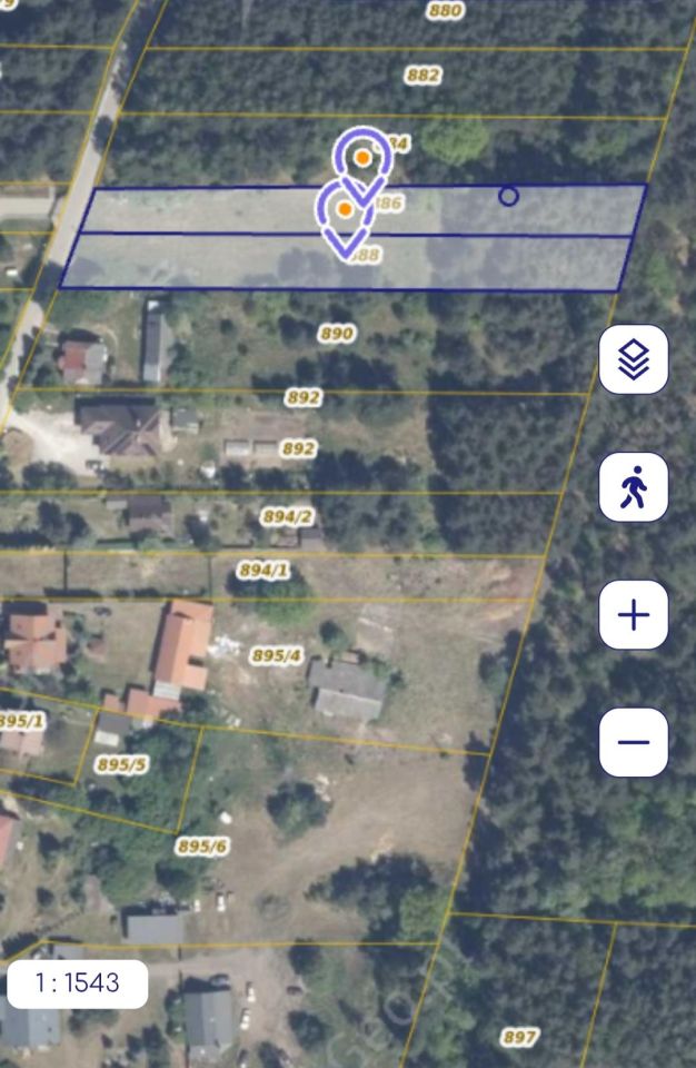 Działka budowlana Stary Grzybów. Zdjęcie 6