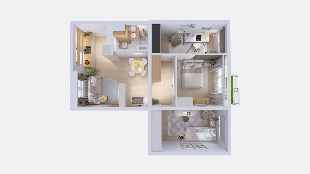 Mieszkanie 4-pokojowe Lublin Czuby, ul. Gościnna. Zdjęcie 2