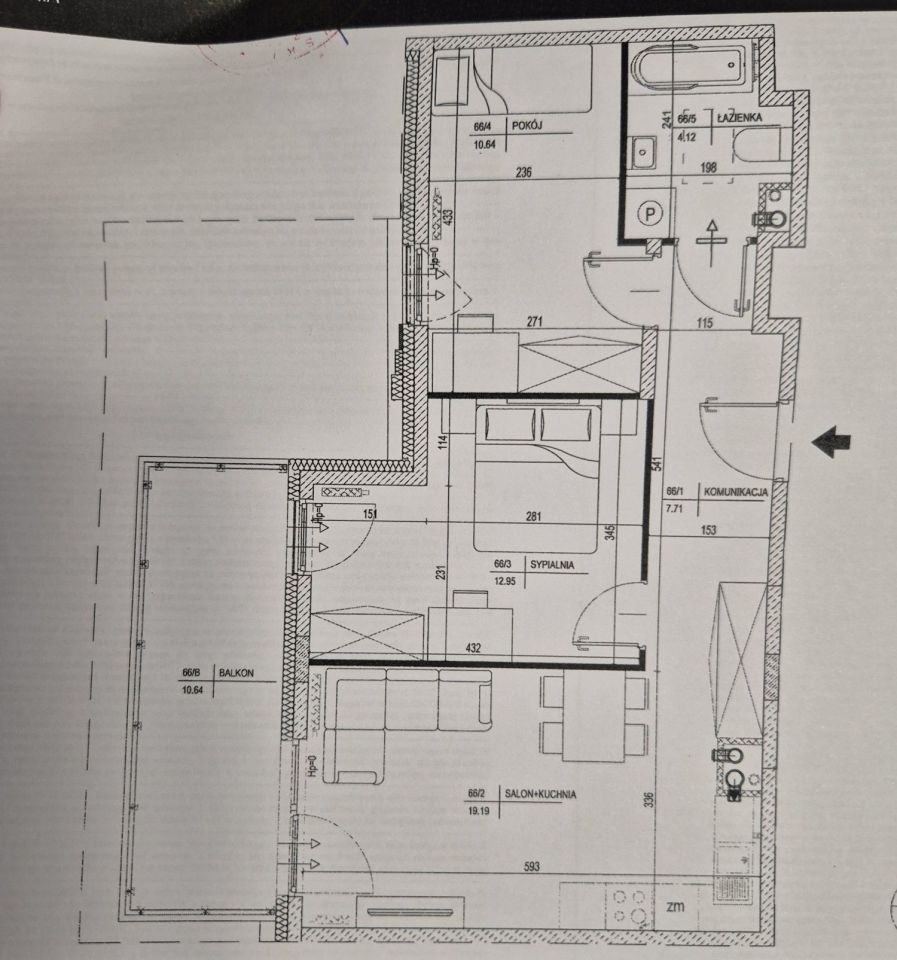 Mieszkanie 3-pokojowe Kielce, ul. Wojska Polskiego. Zdjęcie 8