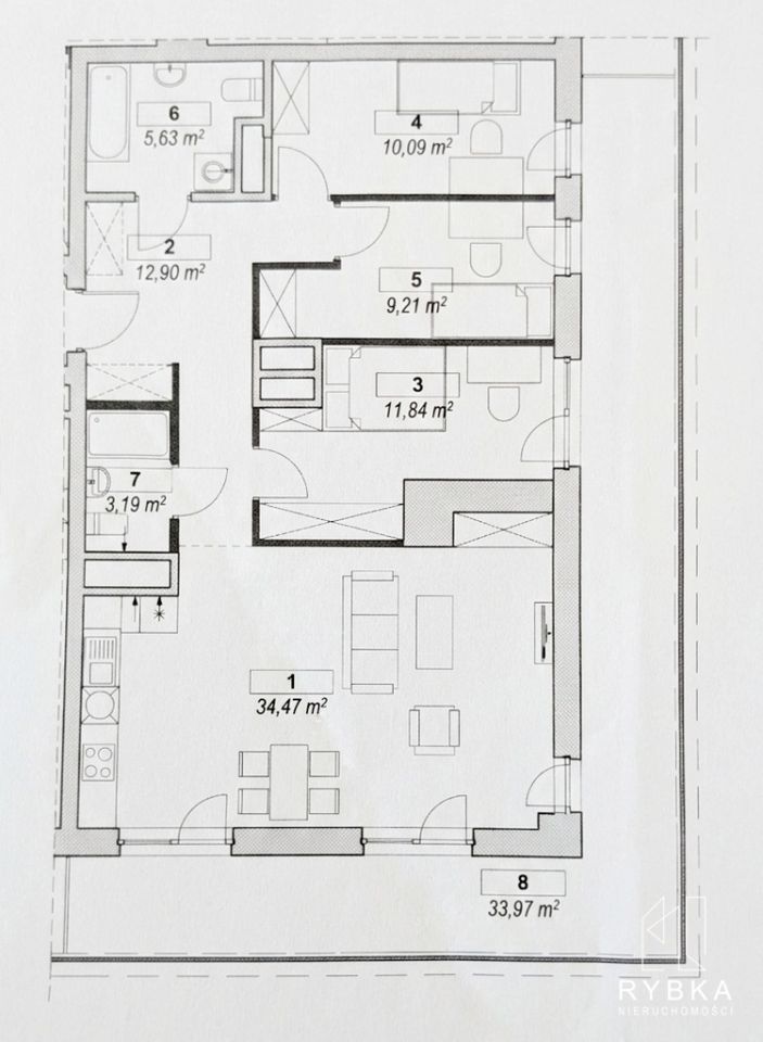 Mieszkanie 4-pokojowe Poznań Rataje, ul. Rataje. Zdjęcie 20