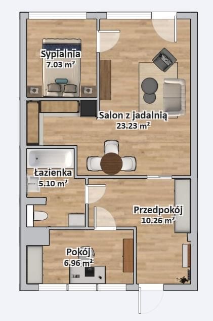 Mieszkanie 3-pokojowe Wrocław Gajowice, ul. Powstańców Śląskich. Zdjęcie 21
