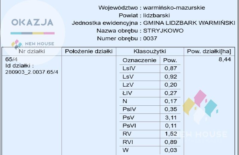 Działka siedliskowa Stryjkowo. Zdjęcie 8