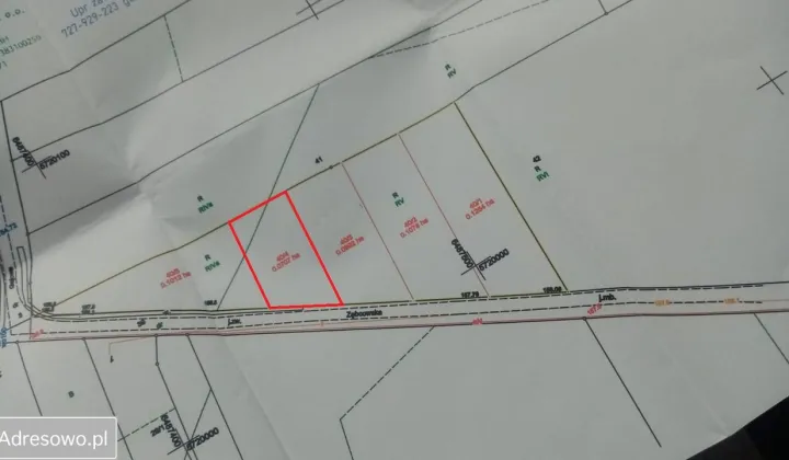 Działka budowlana Wysocko Małe, ul. Zębcowska