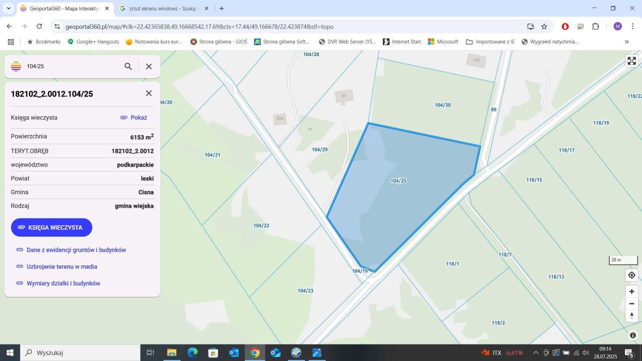 Działka budowlana Smerek. Zdjęcie 2