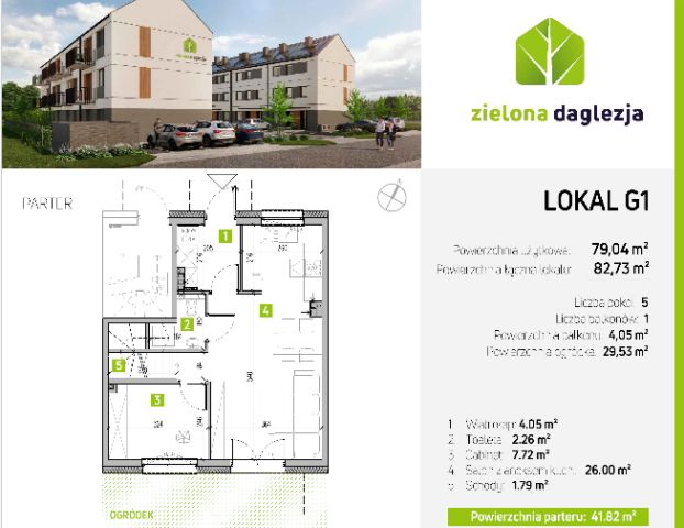 Mieszkanie 5-pokojowe Oława Nowy Otok, ul. Daglezjowa. Zdjęcie 6