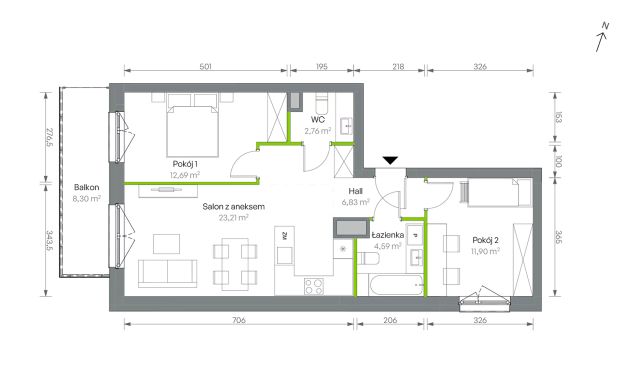 Mieszkanie 3-pokojowe Warszawa Targówek, ul. Oliwska. Zdjęcie 16