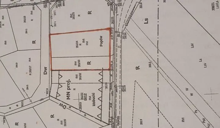 Działka budowlana Popów, ul. Harcerska