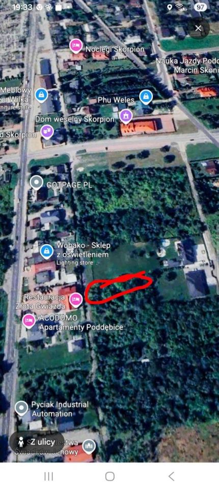 Działka rolno-budowlana Poddębice, ul. Partyzantów. Zdjęcie 1