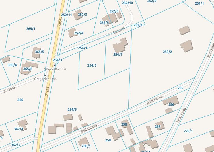 Działka budowlana Grzędzice, ul. Sadowa. Zdjęcie 4