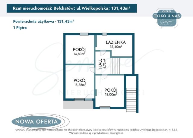dom wolnostojący, 5 pokoi Bełchatów, ul. Wielkopolska. Zdjęcie 6