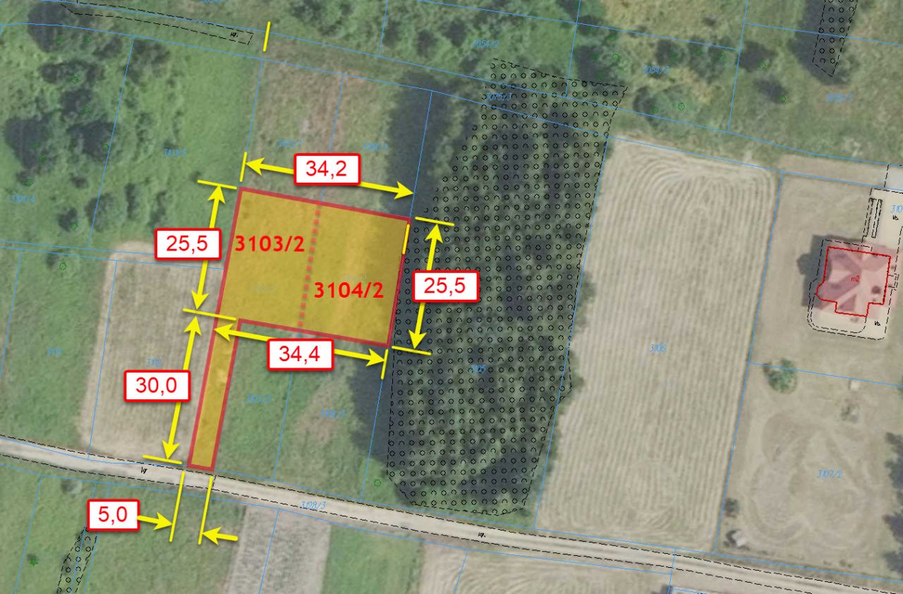 Działka budowlana Jasionka Kamionka. Zdjęcie 2
