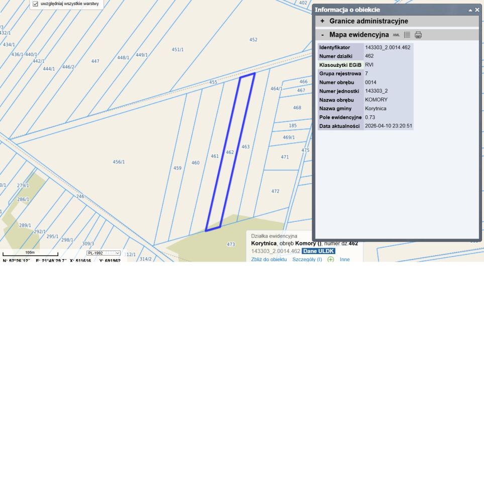 Działka rolna Komory, bez nazwy. Zdjęcie 2