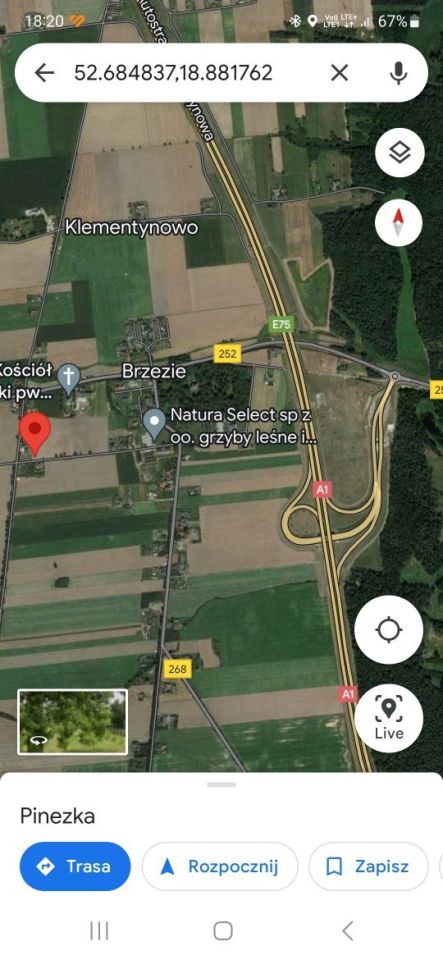 Działka budowlana Brzezie. Zdjęcie 2