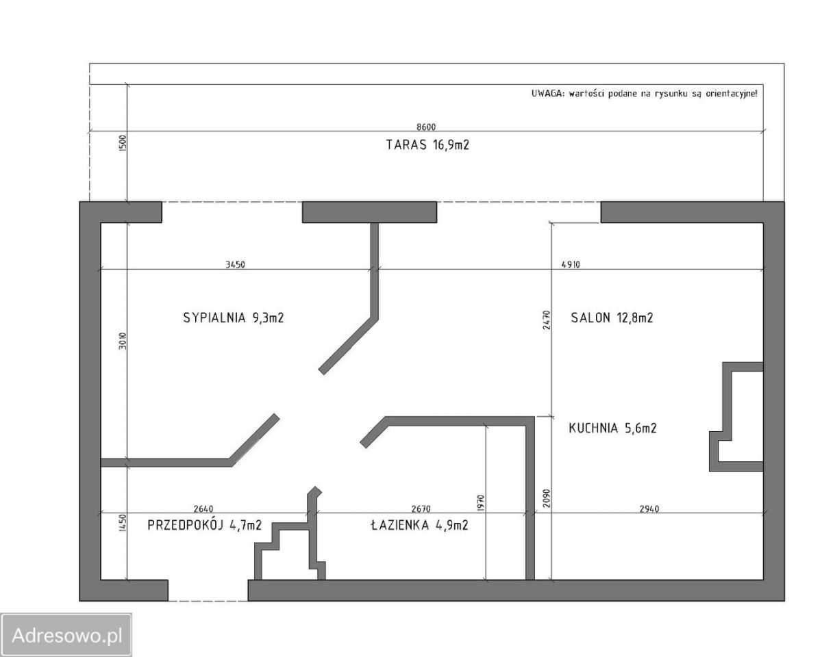 Mieszkanie 2-pokojowe Wrocław Jagodno, ul. Stanisława Drabika. Zdjęcie 4